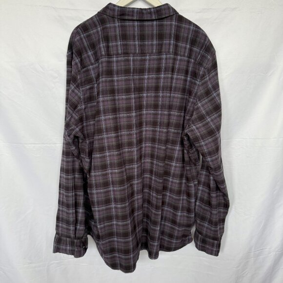 Apt. 9 Purple Plaid Soft Touch Flannel Button Shirt - Picture 2 of 4